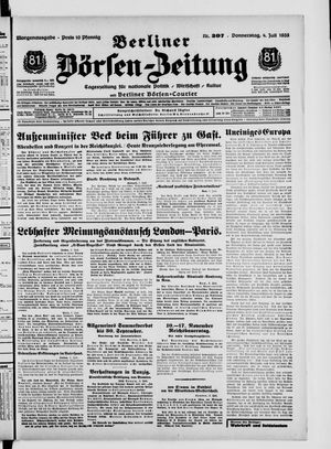 Berliner Börsen-Zeitung vom 04.07.1935