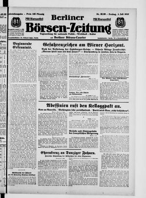 Berliner Börsen-Zeitung vom 05.07.1935