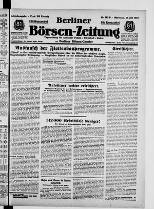 Berliner Börsen-Zeitung vom 10.07.1935