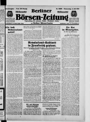 Berliner Börsen-Zeitung vom 11.07.1935