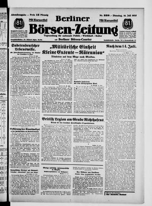 Berliner Börsen-Zeitung on Jul 16, 1935