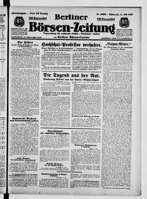 Berliner Börsen-Zeitung vom 17.07.1935