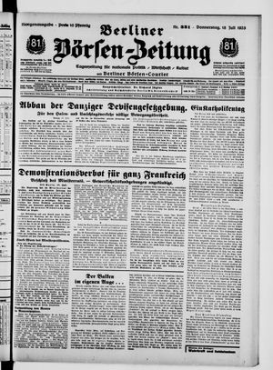 Berliner Börsen-Zeitung vom 18.07.1935