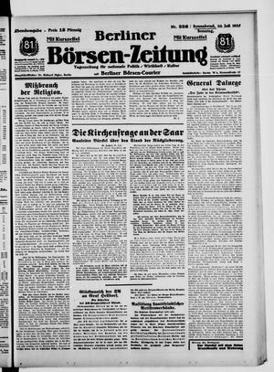 Berliner Börsen-Zeitung on Jul 20, 1935