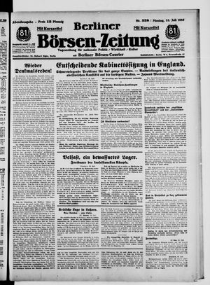 Berliner Börsen-Zeitung vom 22.07.1935