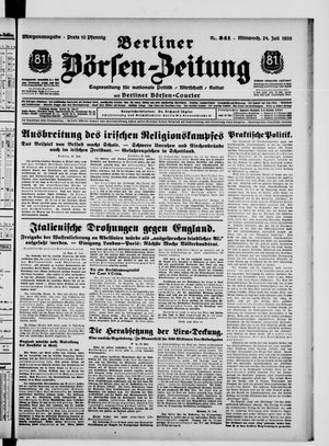 Berliner Börsen-Zeitung vom 24.07.1935