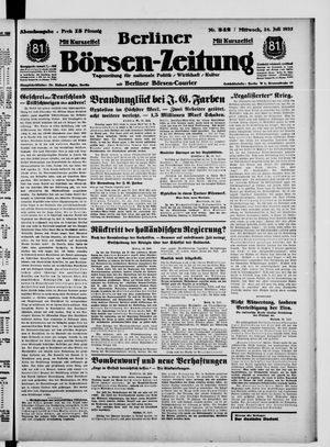 Berliner Börsen-Zeitung vom 24.07.1935