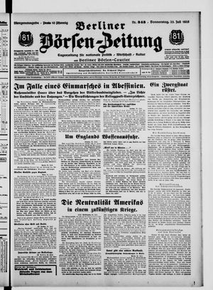 Berliner Börsen-Zeitung on Jul 25, 1935