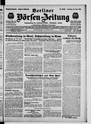 Berliner Börsen-Zeitung vom 26.07.1935