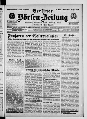 Berliner Börsen-Zeitung vom 27.07.1935