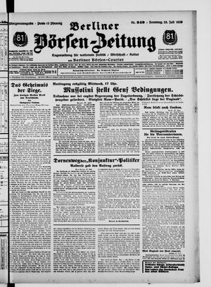 Berliner Börsen-Zeitung vom 28.07.1935