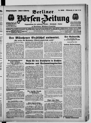 Berliner Börsen-Zeitung vom 31.07.1935