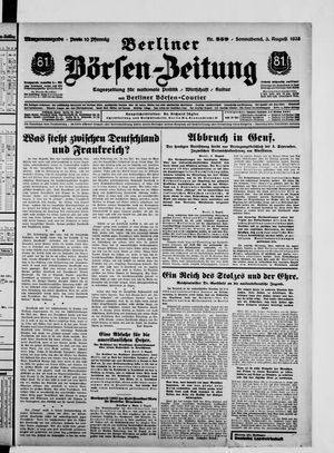 Berliner Börsen-Zeitung on Aug 3, 1935