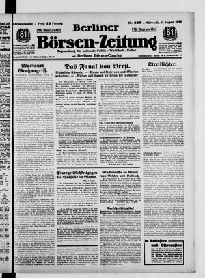 Berliner Börsen-Zeitung on Aug 7, 1935