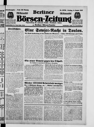 Berliner Börsen-Zeitung on Aug 9, 1935