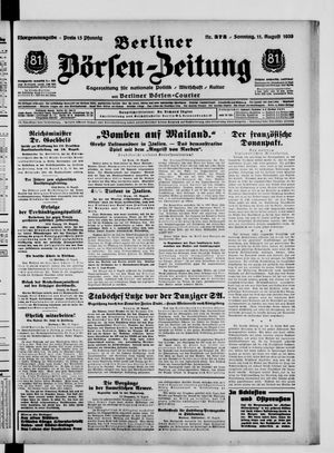Berliner Börsen-Zeitung vom 11.08.1935