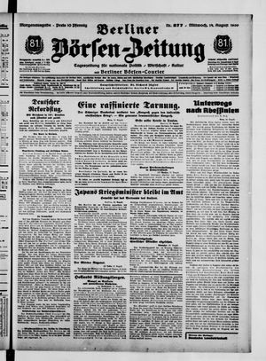 Berliner Börsen-Zeitung vom 14.08.1935
