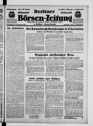 Berliner Börsen-Zeitung vom 14.08.1935