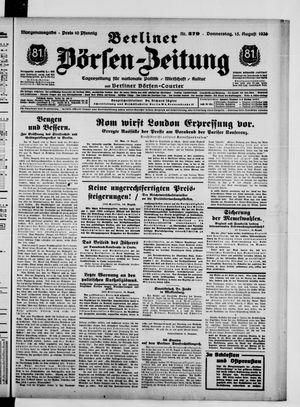 Berliner Börsen-Zeitung vom 15.08.1935