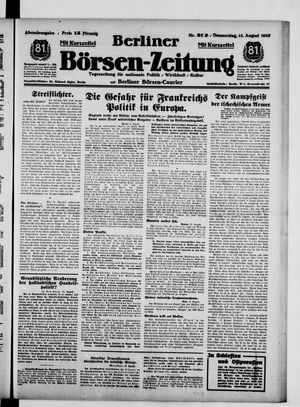 Berliner Börsen-Zeitung vom 15.08.1935