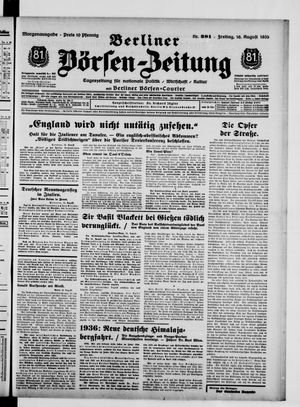 Berliner Börsen-Zeitung vom 16.08.1935