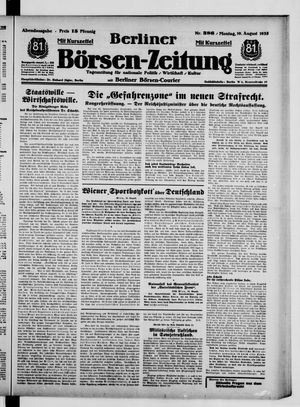 Berliner Börsen-Zeitung vom 19.08.1935