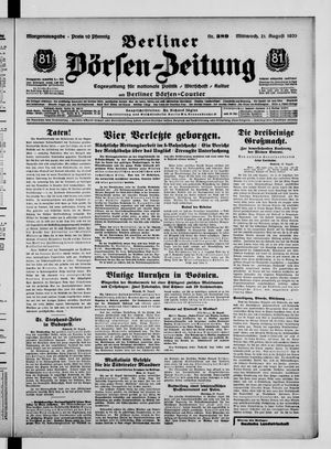 Berliner Börsen-Zeitung vom 21.08.1935