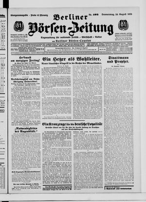 Berliner Börsen-Zeitung vom 29.08.1935