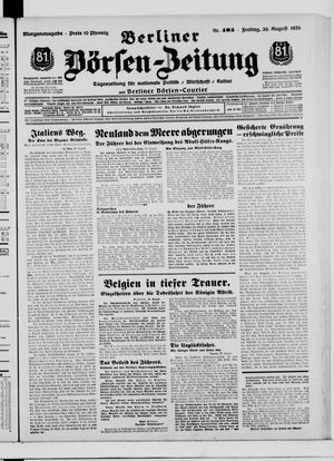 Berliner Börsen-Zeitung vom 30.08.1935