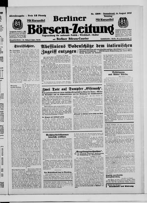 Berliner Börsen-Zeitung vom 31.08.1935