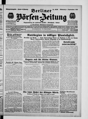 Berliner Börsen-Zeitung vom 04.09.1935