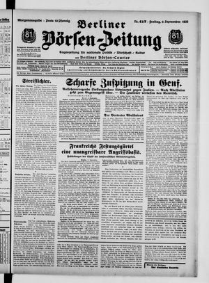 Berliner Börsen-Zeitung vom 06.09.1935