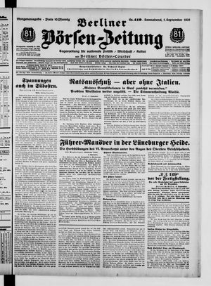 Berliner Börsen-Zeitung vom 07.09.1935
