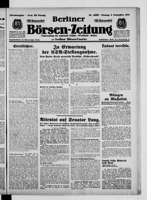 Berliner Börsen-Zeitung vom 09.09.1935