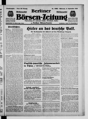 Berliner Börsen-Zeitung vom 11.09.1935