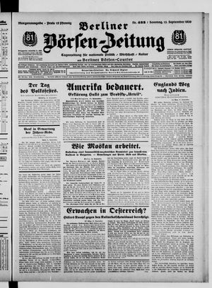 Berliner Börsen-Zeitung vom 15.09.1935