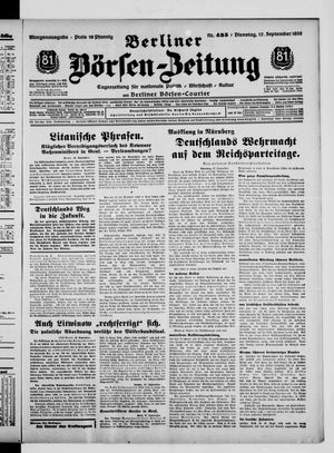 Berliner Börsen-Zeitung vom 17.09.1935