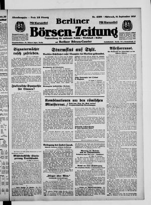 Berliner Börsen-Zeitung vom 18.09.1935