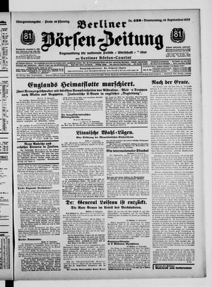 Berliner Börsen-Zeitung vom 19.09.1935
