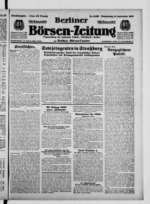 Berliner Börsen-Zeitung vom 19.09.1935