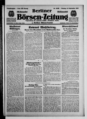 Berliner Börsen-Zeitung vom 23.09.1935