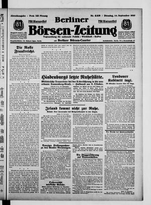 Berliner Börsen-Zeitung vom 24.09.1935