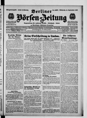 Berliner Börsen-Zeitung vom 25.09.1935