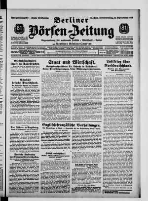 Berliner Börsen-Zeitung vom 26.09.1935