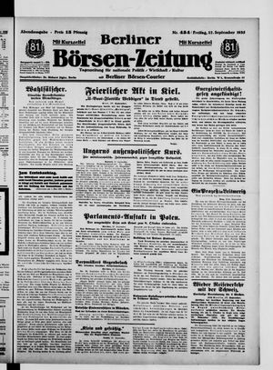 Berliner Börsen-Zeitung vom 27.09.1935