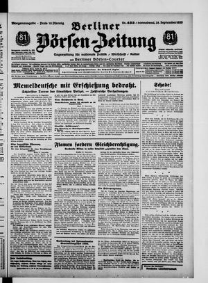 Berliner Börsen-Zeitung vom 28.09.1935