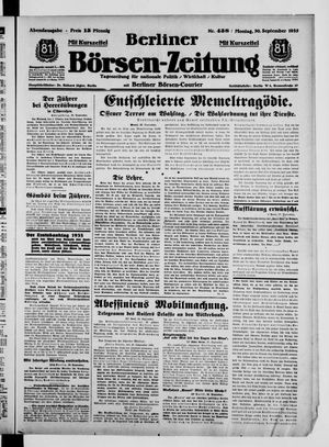 Berliner Börsen-Zeitung vom 30.09.1935
