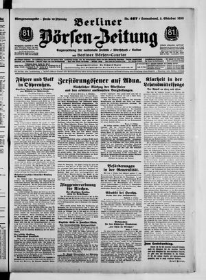 Berliner Börsen-Zeitung vom 05.10.1935