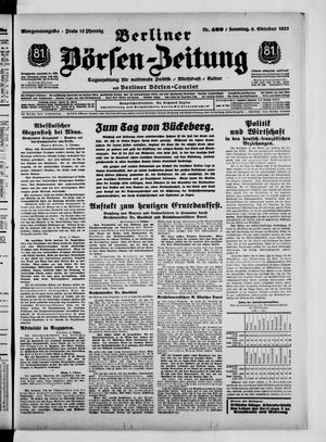 Berliner Börsen-Zeitung vom 06.10.1935