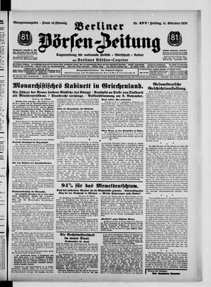Berliner Börsen-Zeitung vom 11.10.1935